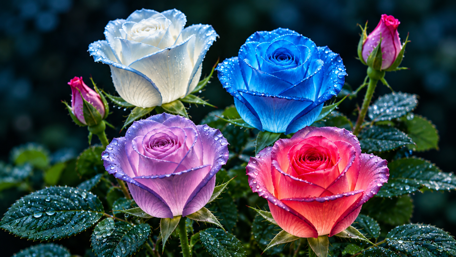 Magical Glowing Roses 8K Cinematic Ultra Wallpaper | Live Wallpaper for ...